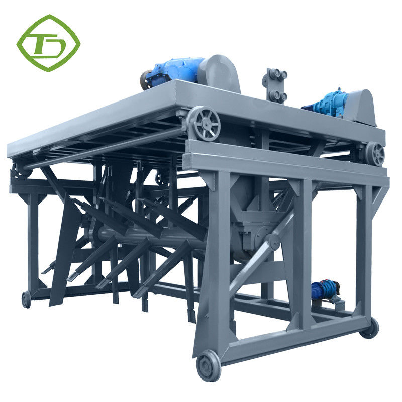 Type vert compost Turner Chicken Manure Compost Machine de cannelure