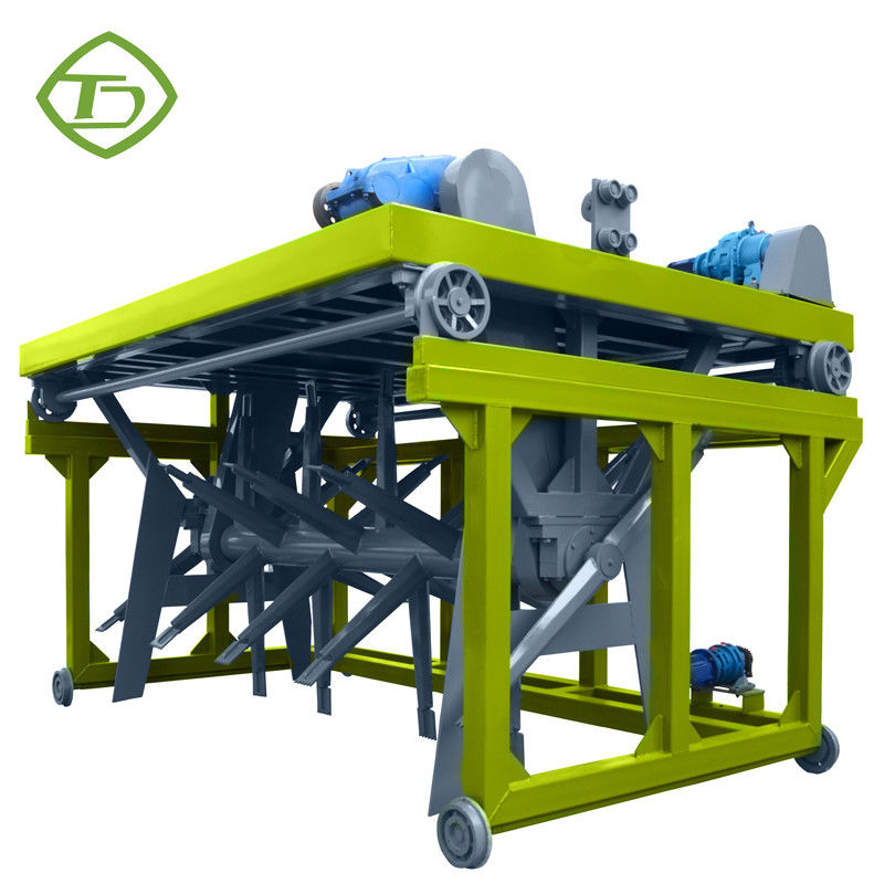 Type vert compost Turner Chicken Manure Compost Machine de cannelure