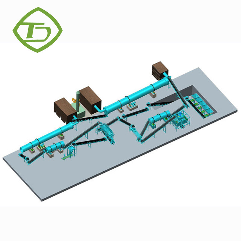 Chaîne de production composée d'engrais de Npk haute machine 18.5KW de granulatoire de productivité
