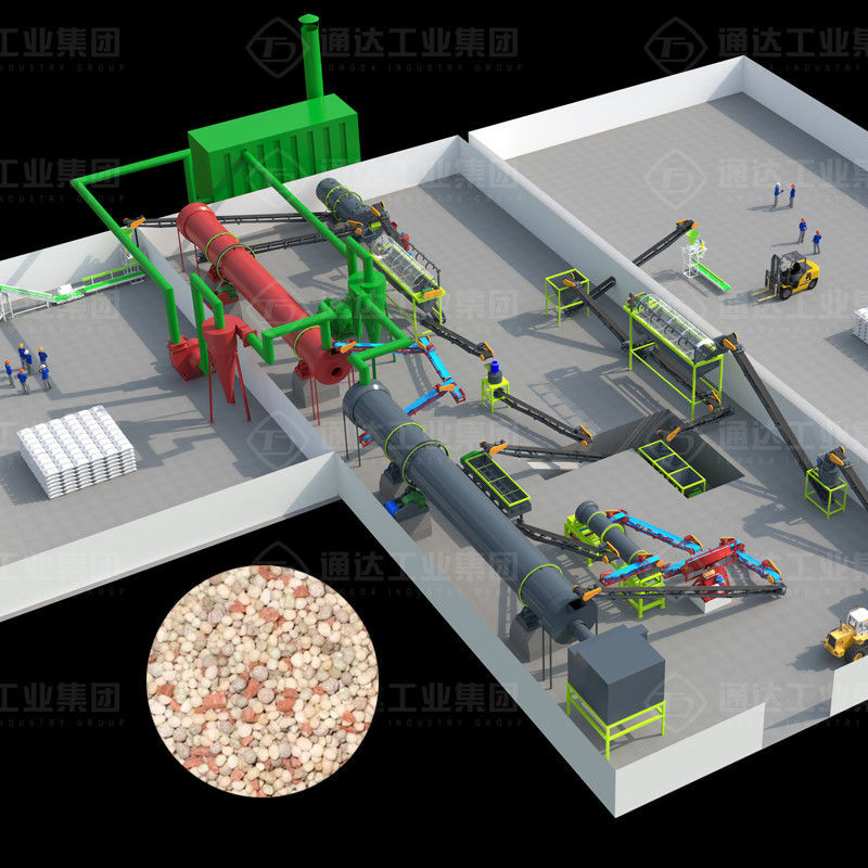 Équipement de granulateur à rouleaux de sulfate Nitrate de calcium Fertilisant composé ligne de production