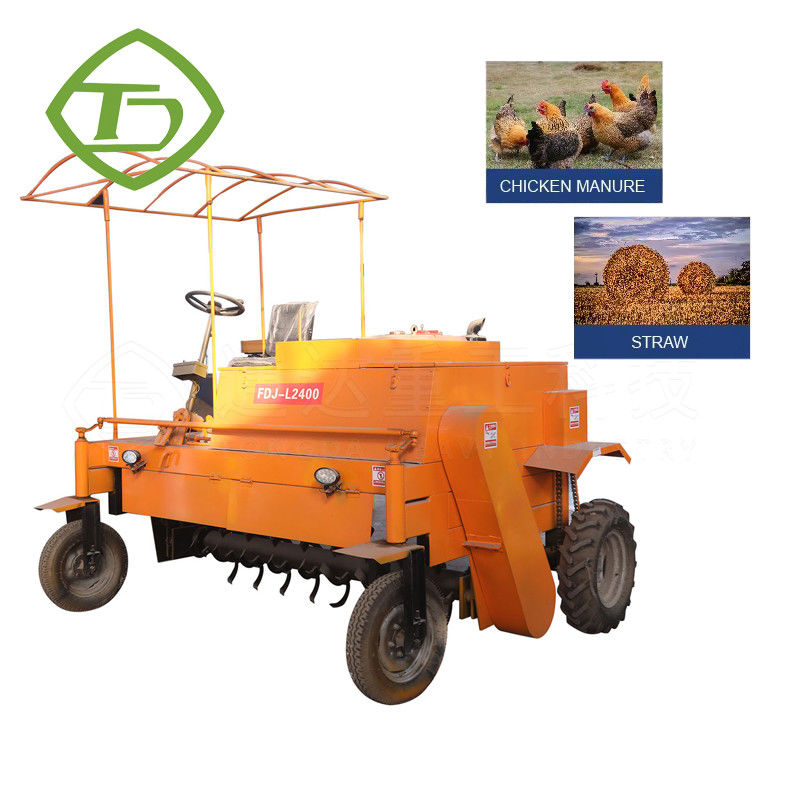 Moteur diesel Compost Fermentation Turner engrais organique Compost Turner déménageur Compost Turner machine